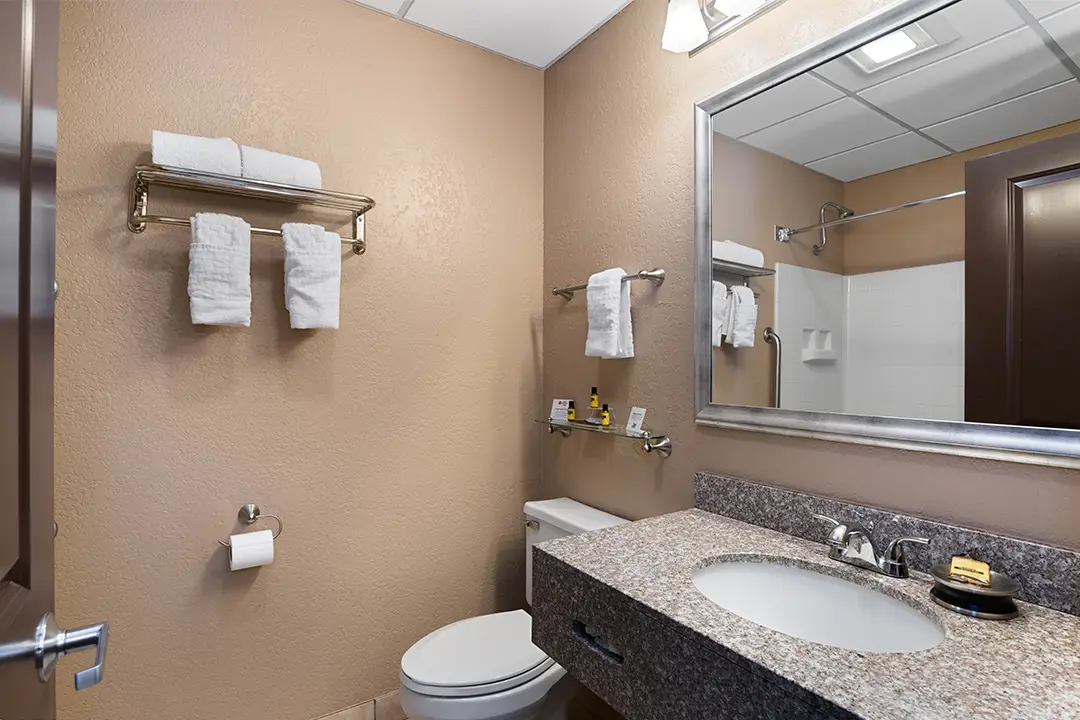 King Standard Bathroom - Antioch Hotel & Suites